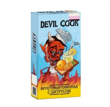 Бестабачная смесь Devil Cook hard, Фруктовый лимонад с цитрусом (1,2%), 50 г