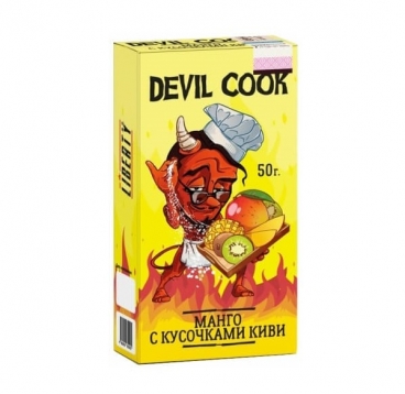 Бестабачная смесь Devil Cook hard, Манго с кусочками киви (1,2%), 50 г