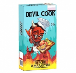 Бестабачная смесь Devil Cook hard, Персик и маракуйя (1,2%), 50 г