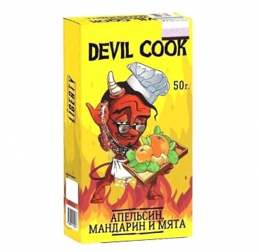 Бестабачная смесь Devil Cook hard, Апельсин, мандарин и мята (1,2%), 50 г