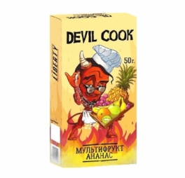 Бестабачная смесь Devil Cook medium, Мультифрукт ананас (0,7%), 50 г