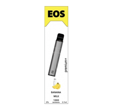 Одноразовое электронное устройство EOS e-stick Premium Plus BANANA MILK (2% 3.7ml 1200 затяжек)