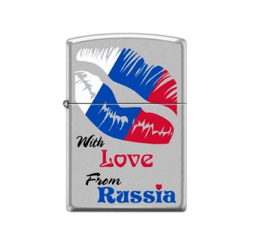 Зажигалка Zippo 205 With Love From Russia