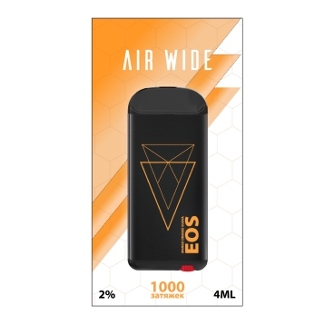 Одноразовая электронная сигарета EOS Air Wide MANGO ORANGE GUAVA (2% 4ml 1000 затяжек)
