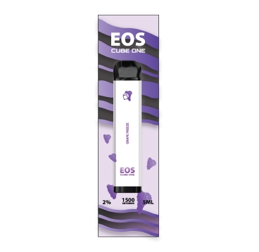 Одноразовая электронная сигарета EOS Cube One GRAPE FREEZE (2% 5ml 1500 затяжек)
