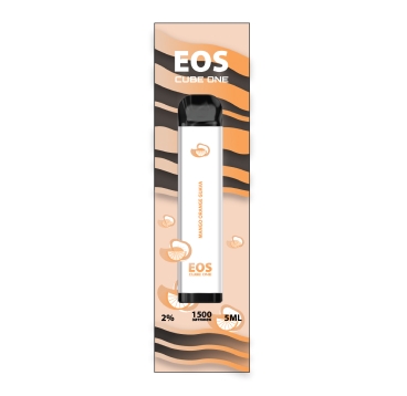 Одноразовая электронная сигарета EOS Cube One MANGO ORANGE GUAVA (2% 5ml 1500 затяжек)