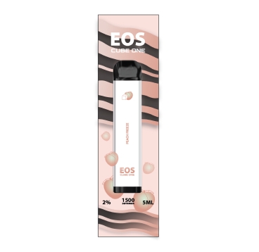 Одноразовая электронная сигарета EOS Cube One PEACH FREEZE (2% 5ml 1500 затяжек)