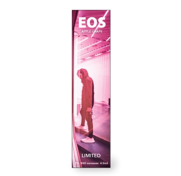 Одноразовая электронная сигарета EOS X APPLE GRAPE (2% 4 ml 800 затяжек)