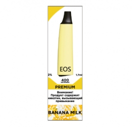 Одноразовое электронное устройство EOS e-stick Premium BANANA MILK (2% 1.7ml 400 затяжек)