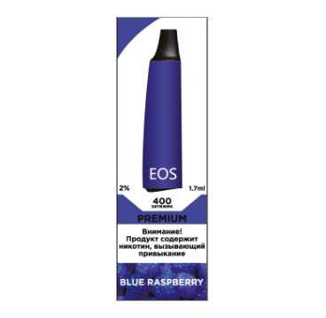 Одноразовое электронное устройство EOS e-stick Premium BLUE RASPBERRY (2% 1.7ml 400 затяжек)