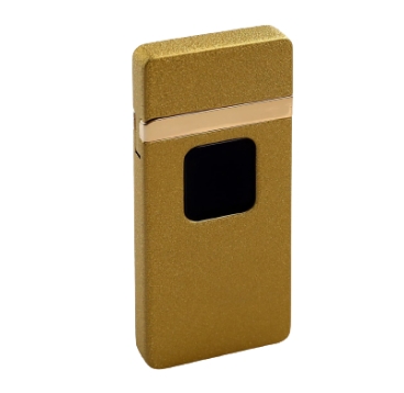 Зажигалка электронная USB, спираль, сенсорная, золотая 3283673