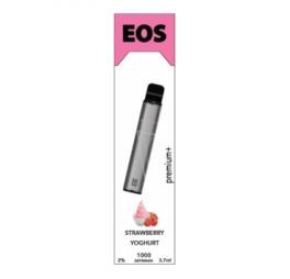 Одноразовая электронная сигарета EOS e-stick Premium Plus STRAWBERRY YOGHURT (2% 3.7ml 1000 затяжек)