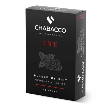 Бестабачная смесь Chabacco Blueberry Mint (Черника с Мятой) Strong 50 г