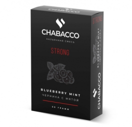 Бестабачная смесь Chabacco Blueberry Mint (Черника с Мятой) Strong 50 г