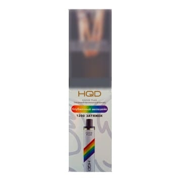 Одноразовая электронная сигарета "HQD" Cuvie Plus Raindow/Клубничный милкшейк