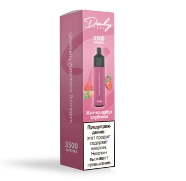 Одноразовая электронная сигарета DALY CODE Strawberry Watermelon Bubblegum (3500 затяжек)