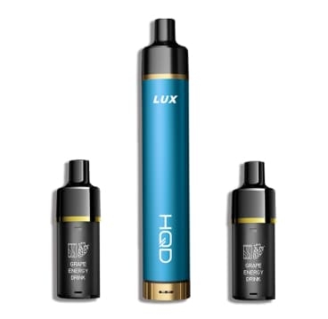 HQD Lux (комплект устройство 850 mah+2 сменных кар) Bluerazz/Черника-Малина