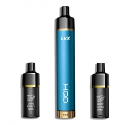 HQD Lux (комплект устройство 850 mah+2 сменных кар) Bluerazz/Черника-Малина