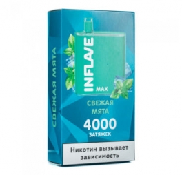 Одноразовая электронная сигарета Inflave Max 4000 (20 мг) Свежая мята