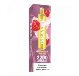 Одноразовая электронная сигарета Inflave Plus 2200 (20 мг) Raspberry Cream/Малиновый йогурт