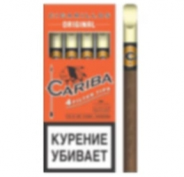 Сигариллы с деревянным мундштуком"Cariba" Original, 4 шт (QR)