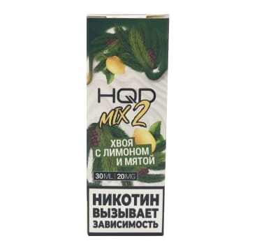 Жидкость HQD MIX IT 2 Хвоя с лимоном и мятой 30 мл, 20 мг