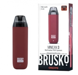 ЭС Brusko Minican 3 (700 mAh) 3 мл. Тёмно-красный