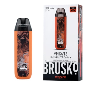 ЭС Brusko Minican 3 (700 mAh) 3 мл. Оранжевый флюид