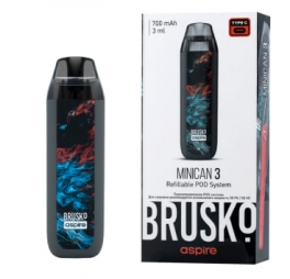 ЭС Brusko Minican 3 (700 mAh) 3 мл. Серый флюид