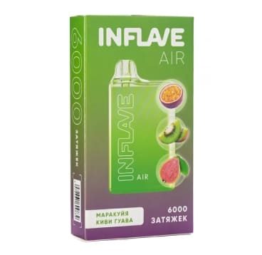 Одноразовая электронная сигарета Inflave Air 6000 (20 мг) Маракуйя-Киви-Гуава