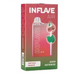 Одноразовая электронная сигарета Inflave Air 6000 (20 мг) Мятная вишня