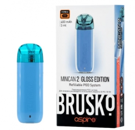 ЭС Brusko Minican 2 Gloss Edition (400 mAh) Синий