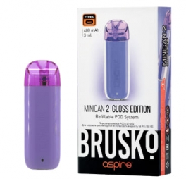 ЭС Brusko Minican 2 Gloss Edition (400 mAh) Фиолетовый