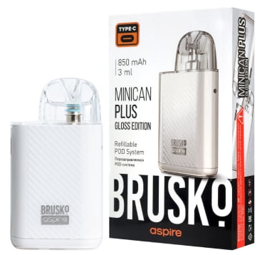 ЭС Brusko Minican Plus Gloss Edition (850 mAh) 3 мл. Белый