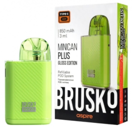 ЭС Brusko Minican Plus Gloss Edition (850 mAh) 3 мл. Зелёный