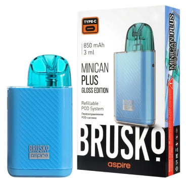 ЭС Brusko Minican Plus Gloss Edition (850 mAh) 3 мл. Синий