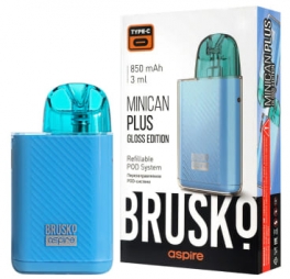 ЭС Brusko Minican Plus Gloss Edition (850 mAh) 3 мл. Синий