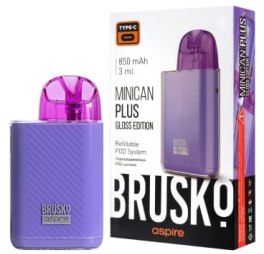 ЭС Brusko Minican Plus Gloss Edition (850 mAh) 3 мл. Фиолетовый