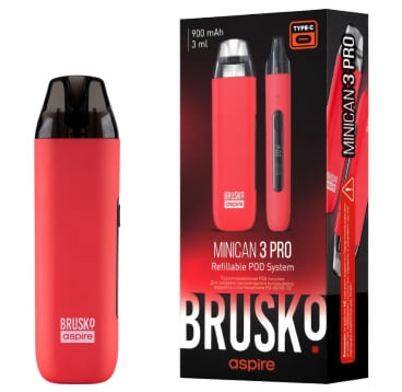 ЭС Brusko Minican 3 Pro (900 mAh) 3 мл. Красный