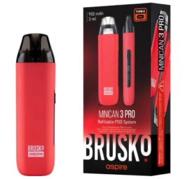 ЭС Brusko Minican 3 Pro (900 mAh) 3 мл. Красный