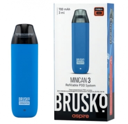 ЭС Brusko Minican 3 (700 mAh) 3 мл. Светло-синий