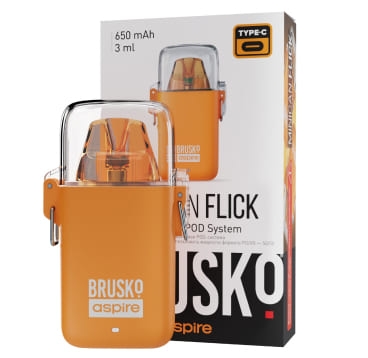 ЭС Brusko Minican Flick (650 mAh) 3 мл. Оранжевый