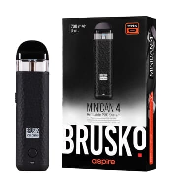 ЭС Brusko Minican 4 (700 mAh) 3 мл. Чёрный