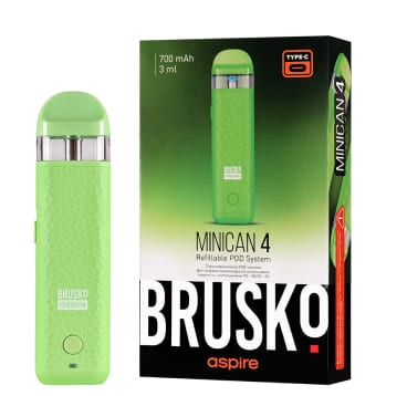 ЭС Brusko Minican 4 (700 mAh) 3 мл. Зелёный