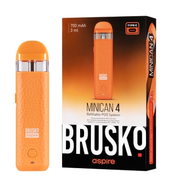 ЭС Brusko Minican 4 (700 mAh) 3 мл. Оранжевый