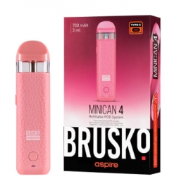 ЭС Brusko Minican 4 (700 mAh) 3 мл. Розовый