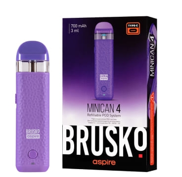 ЭС Brusko Minican 4 (700 mAh) 3 мл. Фиолетовый