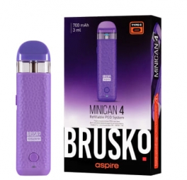 ЭС Brusko Minican 4 (700 mAh) 3 мл. Фиолетовый