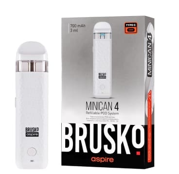 ЭС Brusko Minican 4 (700 mAh) 3 мл. Белый