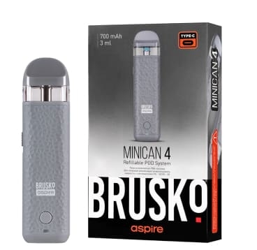 ЭС Brusko Minican 4 (700 mAh) 3 мл. Серый